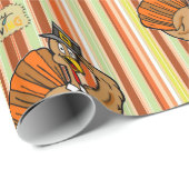 Cadeau Papier à envelopper Thanksgiving (Coin rond)