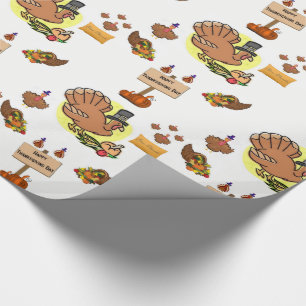 Cadeau Papier à envelopper Thanksgiving