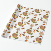 Cadeau Papier à envelopper Thanksgiving (Déroulé)