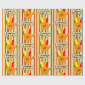 Cadeau Papier à envelopper Thanksgiving (Plat)