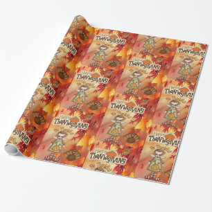 Cadeau Papier à envelopper Thanksgiving