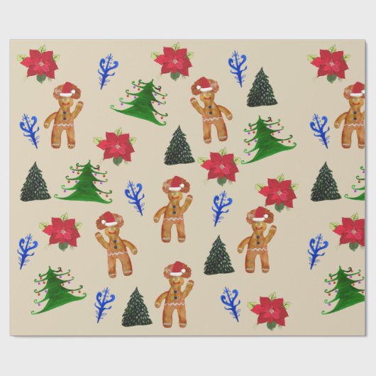 Cadeau Papier à envelopper Vacances d'hiver (Plat)