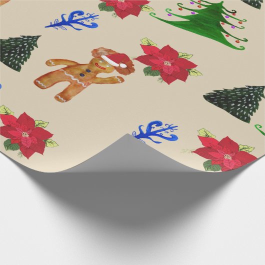 Cadeau Papier à envelopper Vacances d'hiver (Coin)