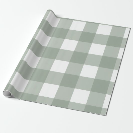 Cadeau Papier à envelopper (vert/blanc) (Déroulé)