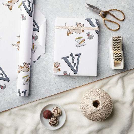 Cadeau Papier à envelopper Vétérinaire (Artisanat)