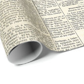 Cadeau Papier à envelopper Vintage (Coin rond)