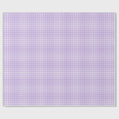 Cadeau Papier à envelopper Violet et blanc En vichy chèqu (Plat)