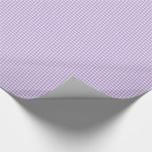 Cadeau Papier à envelopper Violet et blanc En vichy chèqu (Coin)
