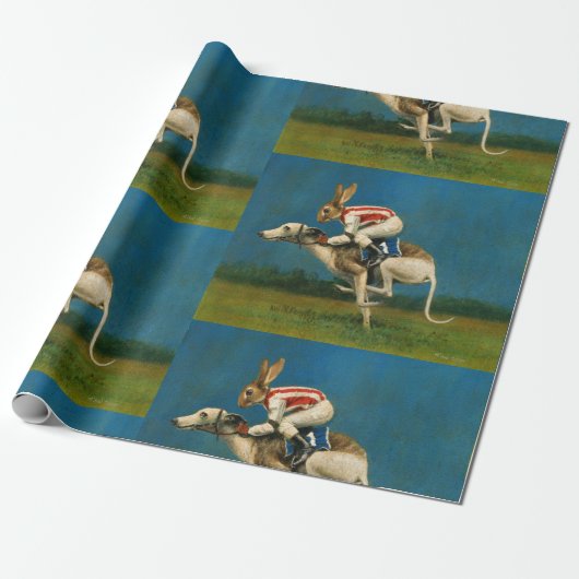 Cadeau Papier à envelopper Whippet Racer (Déroulé)