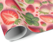 Cadeau Papier à fraise (Coin rond)