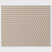 Cadeau Papier à Jacquard de tons beige (Plat)