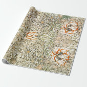 CADEAU PAPIER À LAVAGE : WILLIAM MORRIS : HONEYSUCKLE (Déroulé)