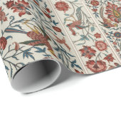 Cadeau Papier à motif à fleurs persanes (Coin rond)