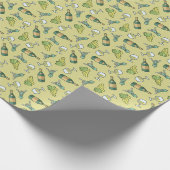 Cadeau Papier à Motif blanc à vin (Coin)