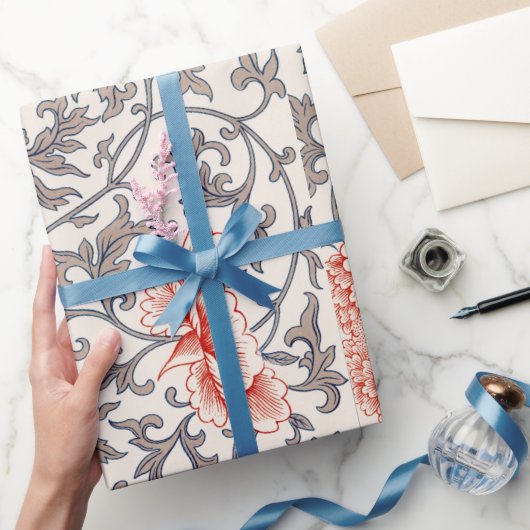 Cadeau Papier à motif chinois floral (Cadeaux)