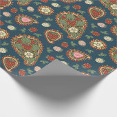 Cadeau Papier à Motif de fraise Paisley (Coin)