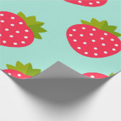 Cadeau Papier à motif de fraises (Coin)