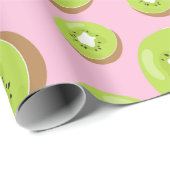 Cadeau Papier à Motif de fruits Kiwi (Coin rond)
