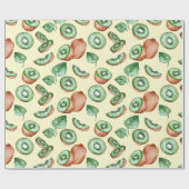 Cadeau Papier à Motif de fruits Kiwi (Plat)