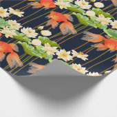 Cadeau Papier à Motif de poisson d'or (Coin)