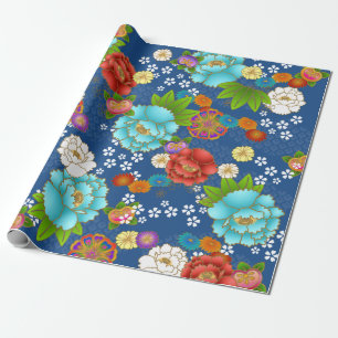 Cadeau papier à motif japonais