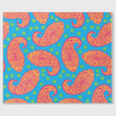 Cadeau Papier à Motif Paisley coloré (Plat)