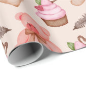 Cadeau Papier à Motif pour ours en peluche (Coin rond)