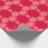 Cadeau Papier à Motif rouge Snowflake (Coin)
