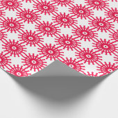 Cadeau Papier à Motif rouge Snowflake (Coin)