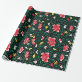 Cadeau Papier à motif végétal (Déroulé)