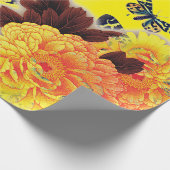 Cadeau Papier à papier d'enveloppement de papillons et de (Coin)