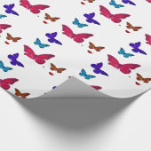 Cadeau Papier à papier enveloppant de papillons de danse (Coin)