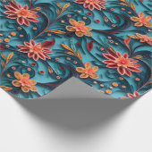 Cadeau Papier à papier floral motif sans joint (Coin)