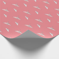 Papier à papier Origami Grues Saumon Papier à enve