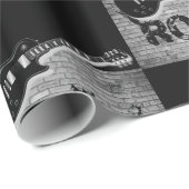 Cadeau Papier à papier Rock Music (Coin rond)