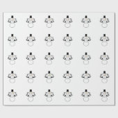 Cadeau Papier à papier Snowman Papier d'enveloppement de  (Plat)