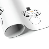 Cadeau Papier à papier Snowman Papier d'enveloppement de  (Coin rond)