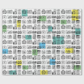 Cadeau Papier à papier - "Sourires" au fil des ans (Plat)