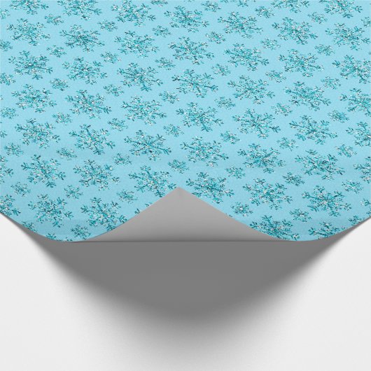 Cadeau PAPIER À REPASSER Bleu-Snowflakes-GIFT (Coin)