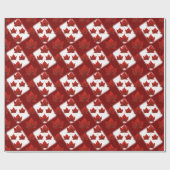 Cadeau Papier à souvenir du drapeau du Canada (Plat)