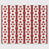 Cadeau Papier à souvenir du drapeau du Canada (Plat)