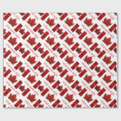 Cadeau Papier à souvenir du drapeau du Canada (Plat)