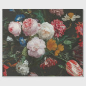 Cadeau Papier à vie fixe floral foncé (Plat)