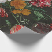 Cadeau Papier à vie fixe floral foncé (Coin)