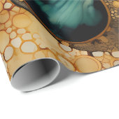 Cadeau Papier Abstrait d'enlèvement des fossiles (Coin rond)