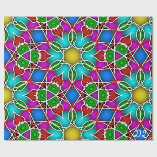 Cadeau Papier Abstrait Motif unique (Plat)