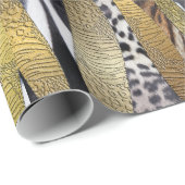 Cadeau Papier Abstrait Poster de animal sauvage (Coin rond)