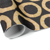 Cadeau Papier africain de Decoupage de textile (Coin rond)