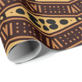 Cadeau Papier Africain Moderne D'Enveloppement De Tissu D (Coin rond)