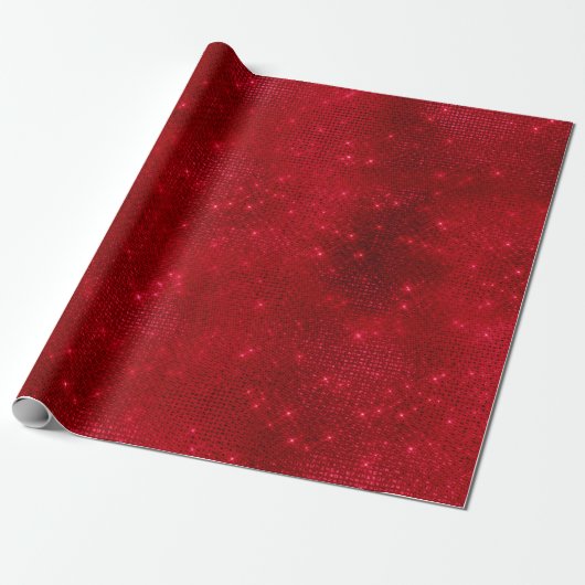 Cadeau Papier alu rouge brillant (Déroulé)